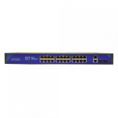24-х портовый PoE коммутатор ST-S242POE (24G/2G/2S/400W/AB)PRO