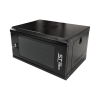 Шкаф ST-NC6U01 (ЧЕРНЫЙ) С ПОЛКОЙ+Блок розеток ST-PDU-01+(Патч-панель) ST-PP24-01