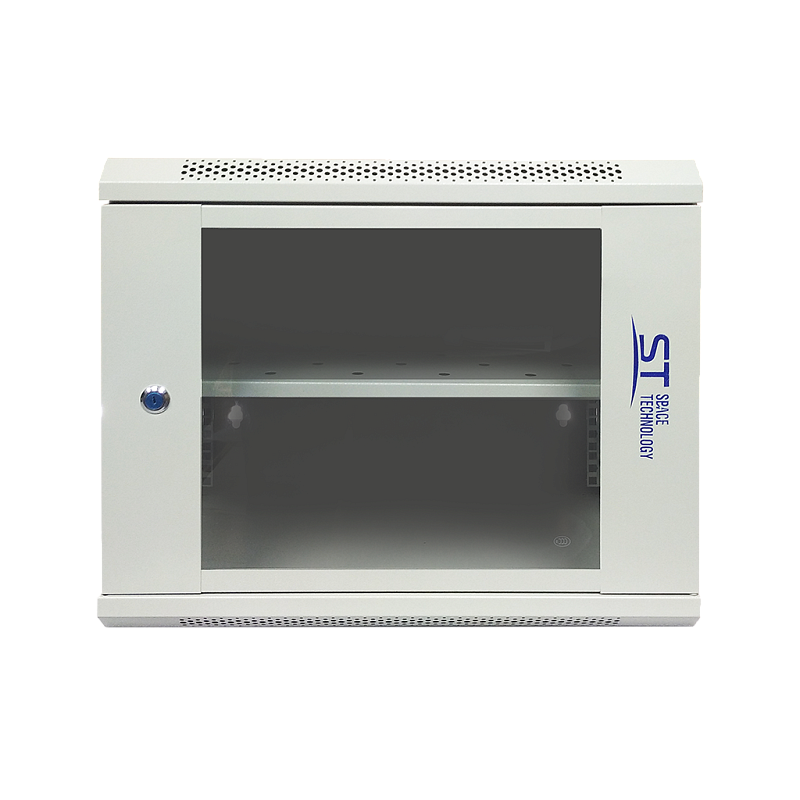 Шкаф ST-NC9U01 (СЕРЫЙ) С ПОЛКОЙ+Блок розеток ST-PDU-01+(Патч-панель) ST-PP24-01