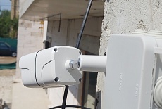 Крым, с. Орловка. Монтаж IP наблюдения в коттедж