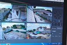 Крым, с. Орловка. Монтаж IP наблюдения в коттедж