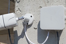 Крым, с. Орловка. Монтаж IP наблюдения в коттедж