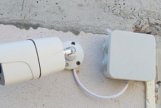 Крым, с. Орловка. Монтаж IP наблюдения в коттедж