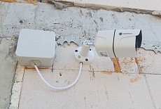 Крым, с. Орловка. Монтаж IP наблюдения в коттедж